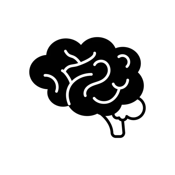 ベクトルの脳のアイコン ロゴタイプ — ストックベクタ