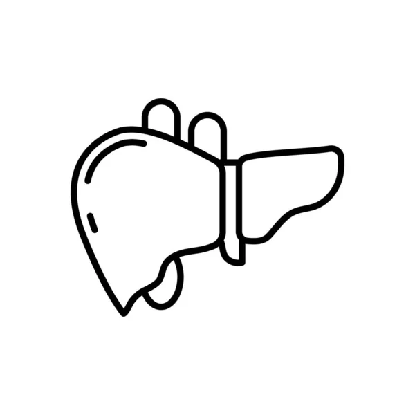 Icône Foie Dans Vecteur Logotype — Image vectorielle