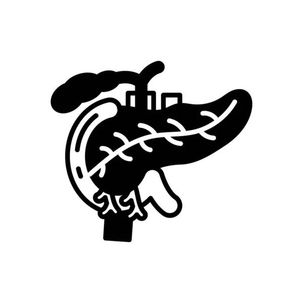 Icono Del Páncreas Vector Logotipo — Vector de stock