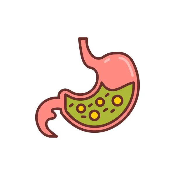 向量中的胃图标 标识类型 — 图库矢量图片