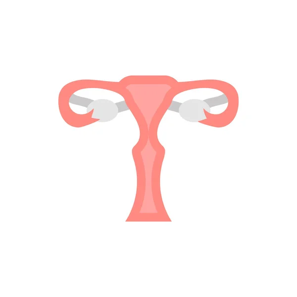 Icône Utérus Dans Vecteur Logotype — Image vectorielle