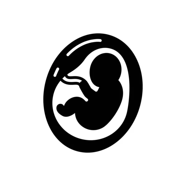 Fetus Ikon Vektor Logotyp — Stock vektor