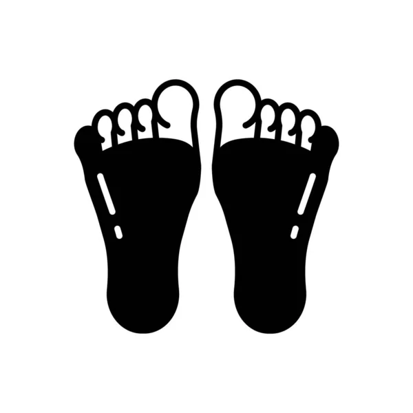 Feet Icon Vector Logotype — Stock Vector