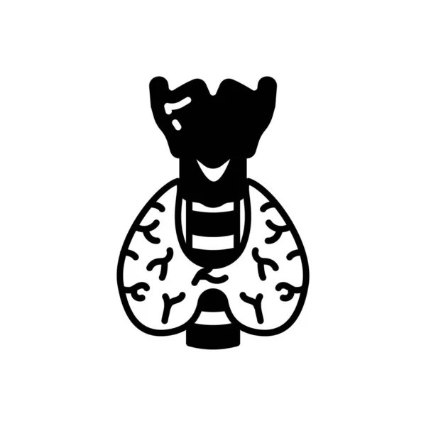 Εικονίδιο Θυρεοειδούς Διάνυσμα Λογότυπο — Διανυσματικό Αρχείο