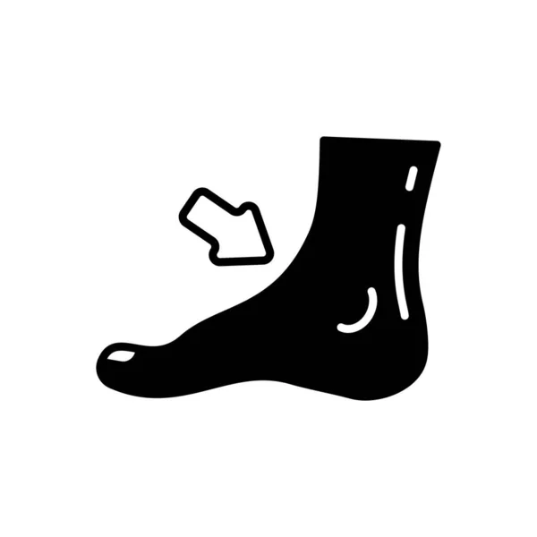 Icona Della Caviglia Nel Vettore Logotipo — Vettoriale Stock