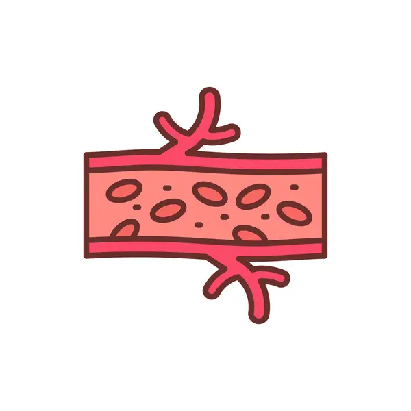 Icona Delle Arterie Nel Vettore Logotipo — Vettoriale Stock