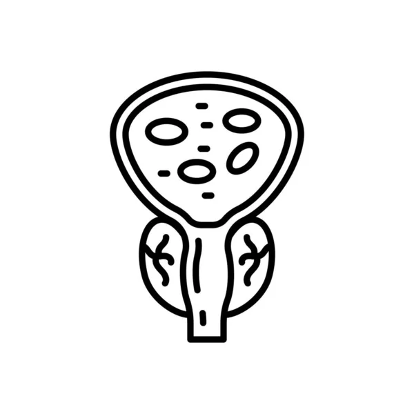 Icona Della Prostata Nel Vettore Logotipo — Vettoriale Stock