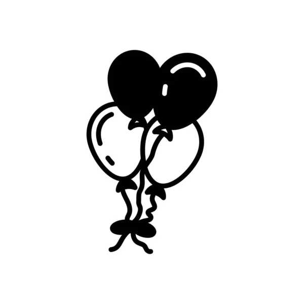 Luftballons Symbol Vektor Logotyp — Stockvektor
