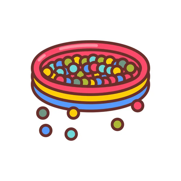 Εικονίδιο Ball Pit Διάνυσμα Λογότυπο — Διανυσματικό Αρχείο