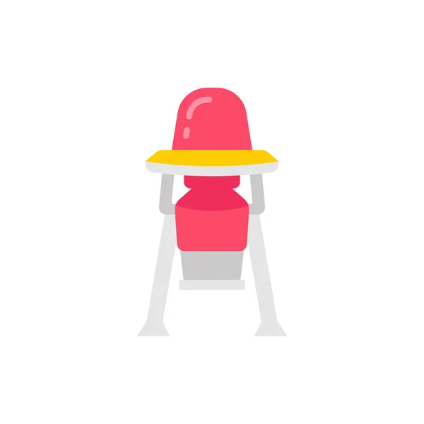 Bebek Sandalyesi Ikonu Vektörde Logotype — Stok Vektör