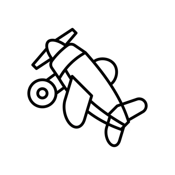 Avión Icono Juguete Vector Logotipo — Archivo Imágenes Vectoriales