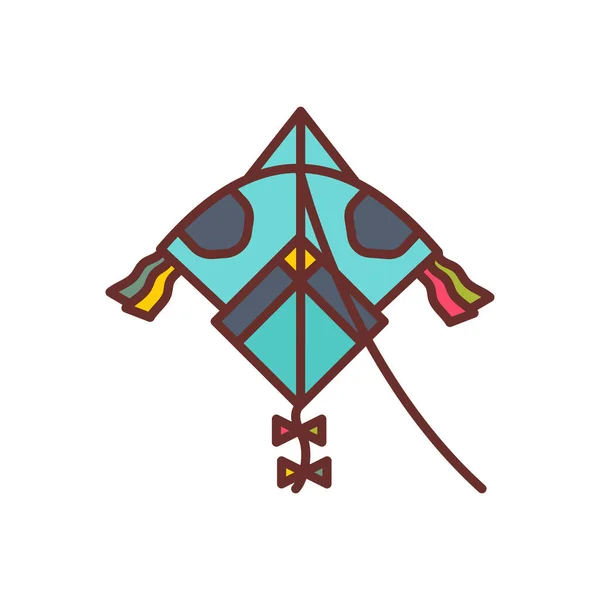 ベクトルの凧のアイコン ロゴタイプ — ストックベクタ