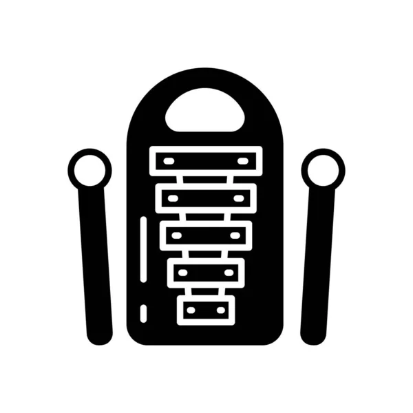 Xylophon Symbol Vektor Logotyp — Stockvektor