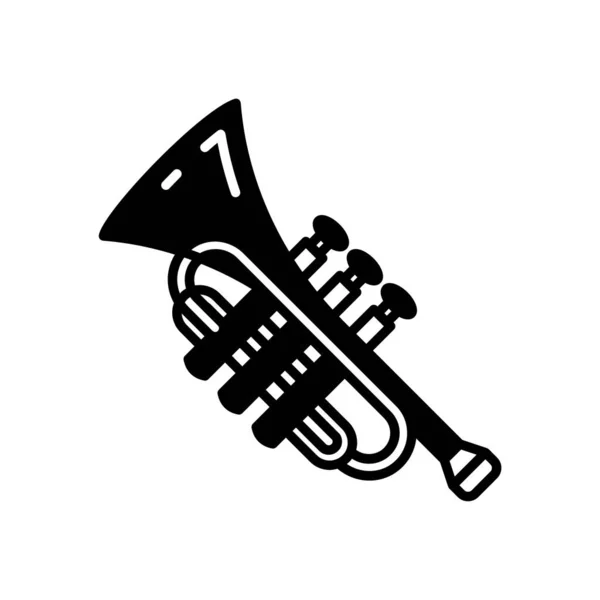 Icona Della Tromba Nel Vettore Logotipo — Vettoriale Stock