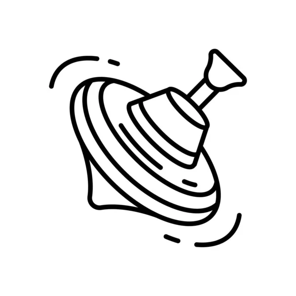 Icône Toupie Dans Vecteur Logotype — Image vectorielle