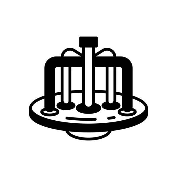 Піктограма Круглої Гойдалки Векторі Логотип — стоковий вектор