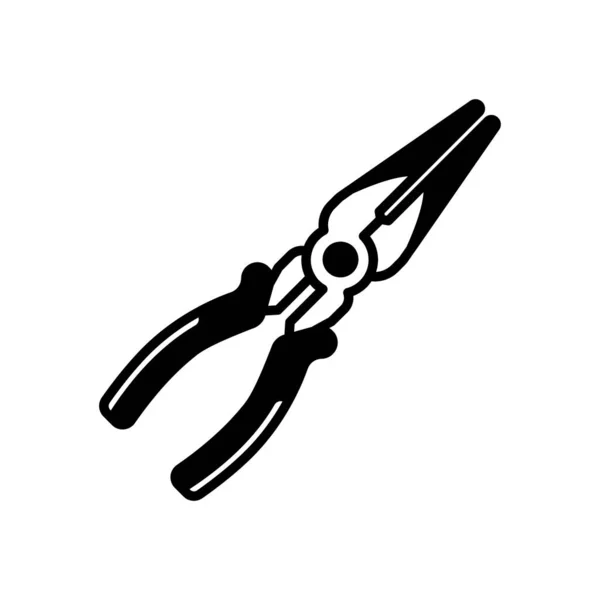 Needle Pliers Icon Vector Logotype — Stock Vector