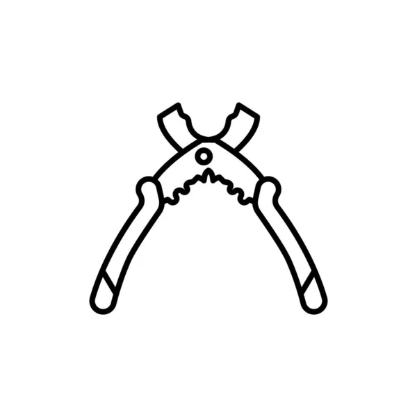 Wire Strippers Icono Vector Logotipo — Archivo Imágenes Vectoriales