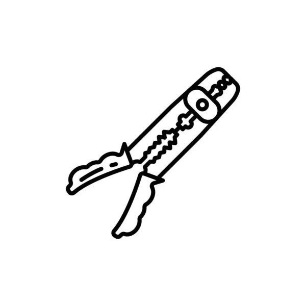 Icona Crimpaggio Nel Vettore Logotipo — Vettoriale Stock