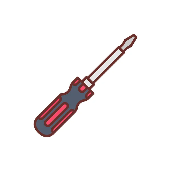 Insulated Screwdrivers Icon Vector Logotype — Stock Vector