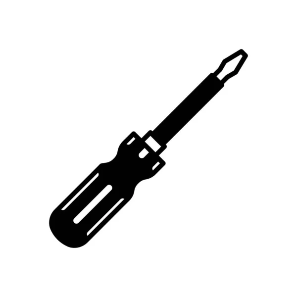 Vektör Olarak Izole Edilmiş Tornavida Simgesi Logotype — Stok Vektör