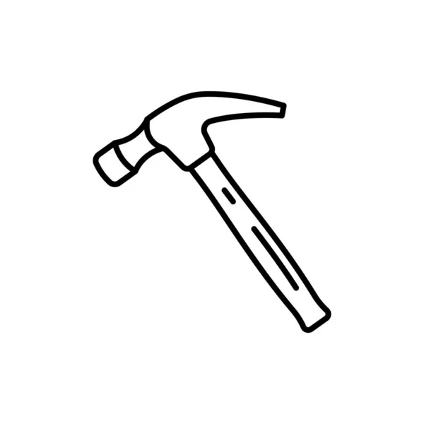Icône Marteau Dans Vecteur Logotype — Image vectorielle