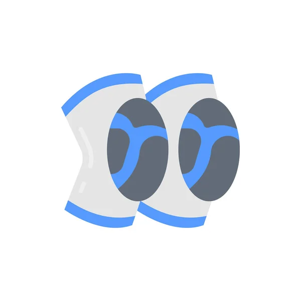 Kniebeschermers Icoon Vector Logotype — Stockvector