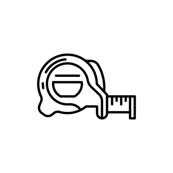 Icona Misura Del Nastro Nel Vettore Logotipo — Vettoriale Stock