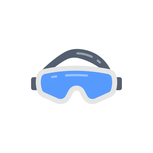 Ikona Bezpečnostní Brýle Vektoru Logotyp — Stockový vektor