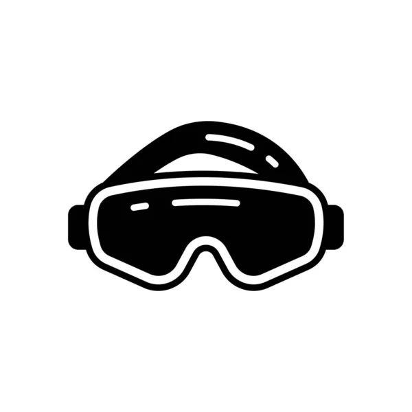 Icona Degli Occhiali Sicurezza Nel Vettore Logotipo — Vettoriale Stock
