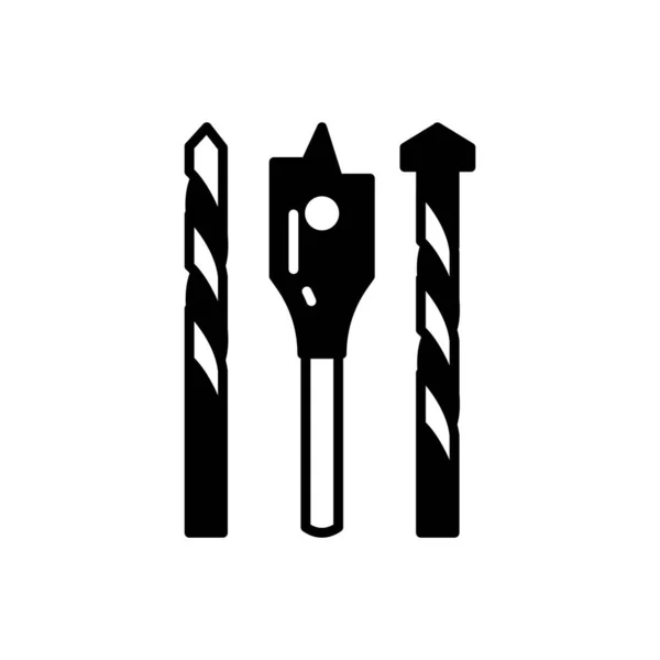Drill Bits Icoon Vector Logotype — Stockvector