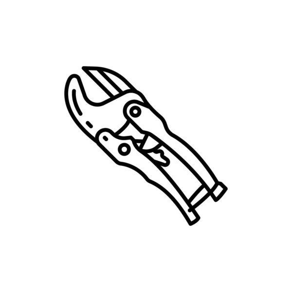 Ícone Cortador Conduta Vetor Logotipo —  Vetores de Stock