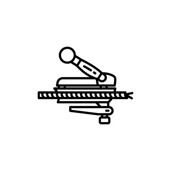 Ícone Roto Splitter Vetor Logotipo —  Vetores de Stock