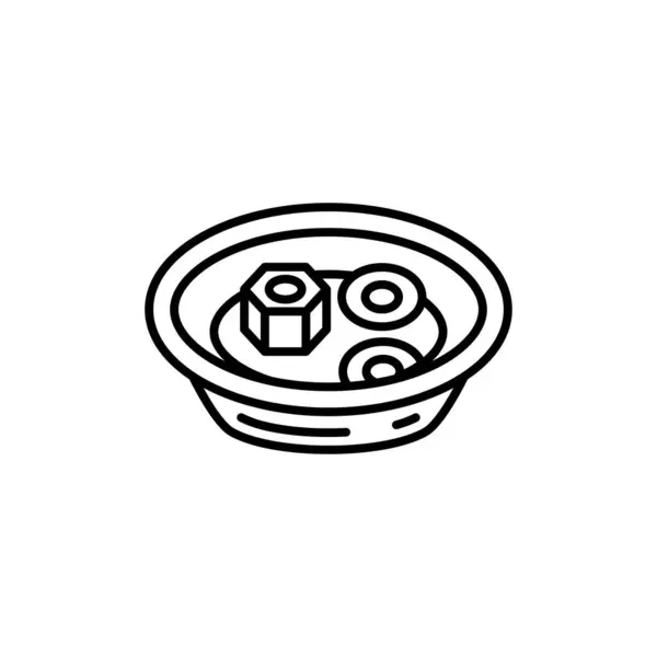 Ícone Bandeja Magnética Vetor Logotipo —  Vetores de Stock