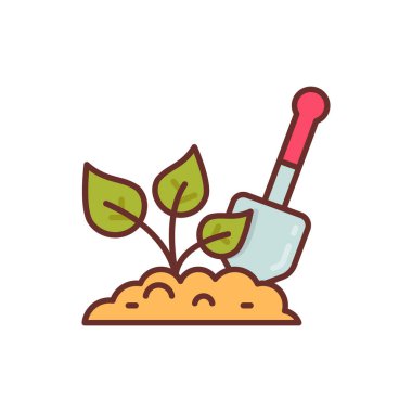 Vektör içinde bahçıvanlık simgesi. Logotype