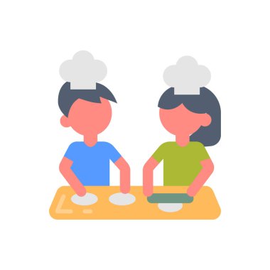 Vektör olarak ikon pişiriyorum. Logotype