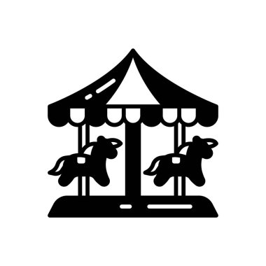 Vektör olarak atlıkarınca simgesi. Logotype