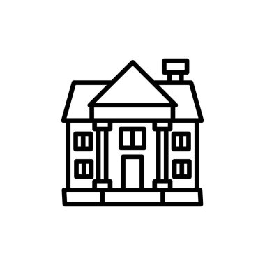 Vektör olarak konak simgesi. Logotype