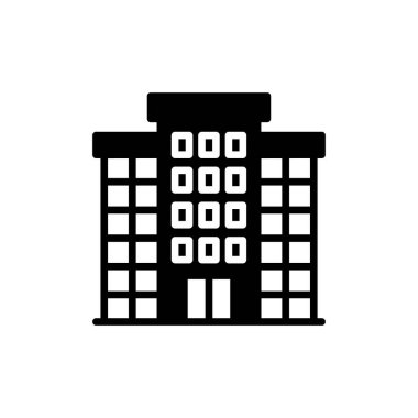 Vektör olarak apartman simgesi. Logotype