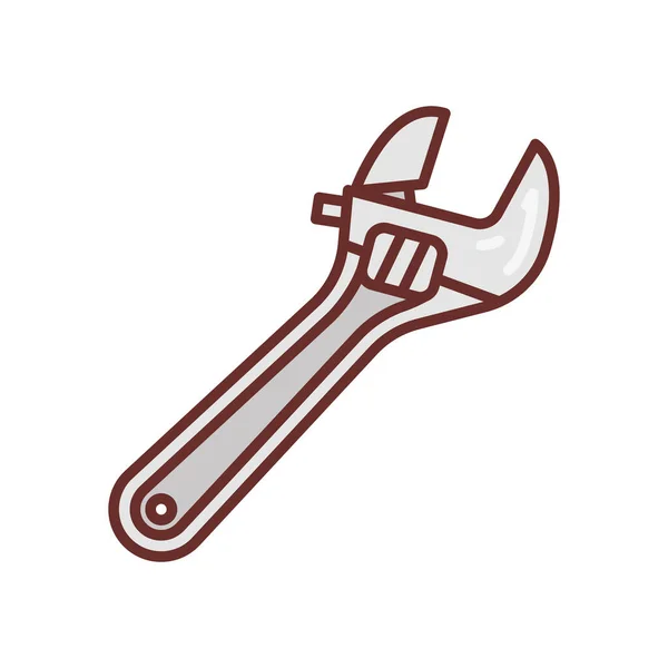 Nastavitelná Ikona Klíče Vektoru Logotyp — Stockový vektor