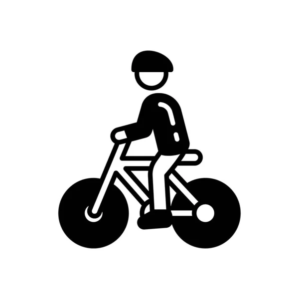 Cycling Icon Vector Logotype — Stock Vector