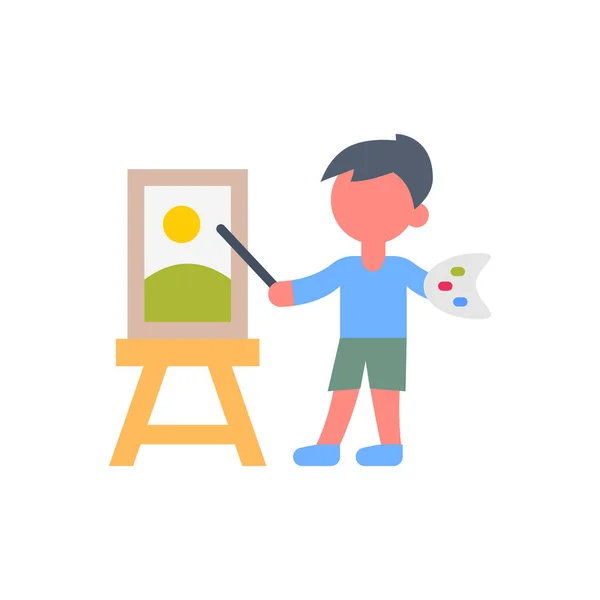 Icône Peinture Vecteur Logotype — Image vectorielle