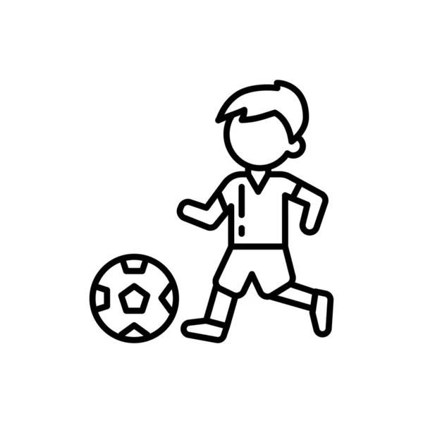 Fotbollsikonen Vektor Logotyp — Stock vektor