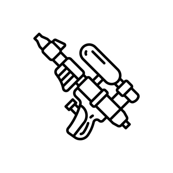 Tabancası Simgesi Vektörde Logotype — Stok Vektör