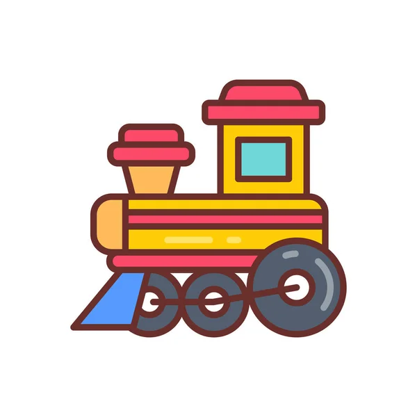 Ícone Brinquedo Trem Vetor Logotipo — Vetor de Stock