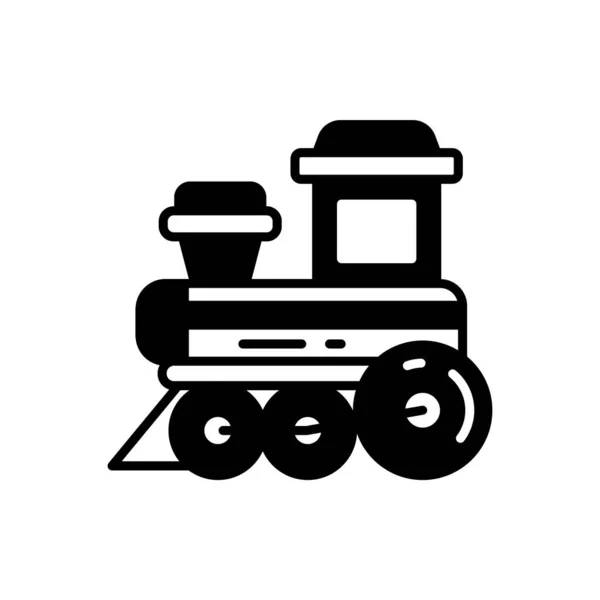 Icono Juguete Tren Vector Logotipo — Vector de stock