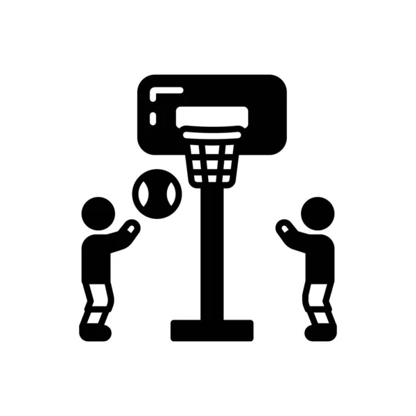 Basketball Ikone Vektor Logotyp — Stockvektor