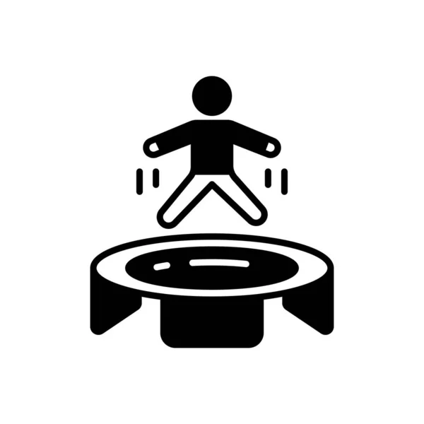 Τραμπολίνο Εικονίδιο Διάνυσμα Λογότυπο — Διανυσματικό Αρχείο