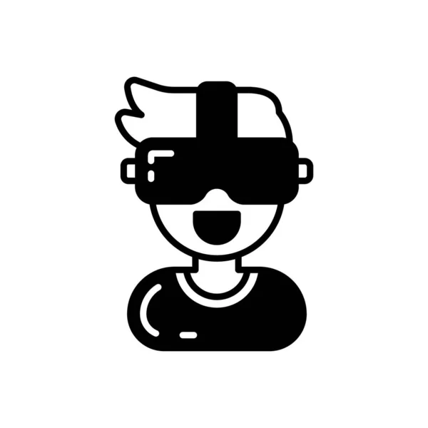 Virtual Reality Ikonen Vektor Logotyp — Stock vektor