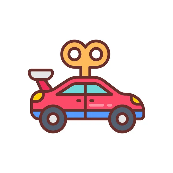 Toy Car Icon Vector Logotype — Stock Vector